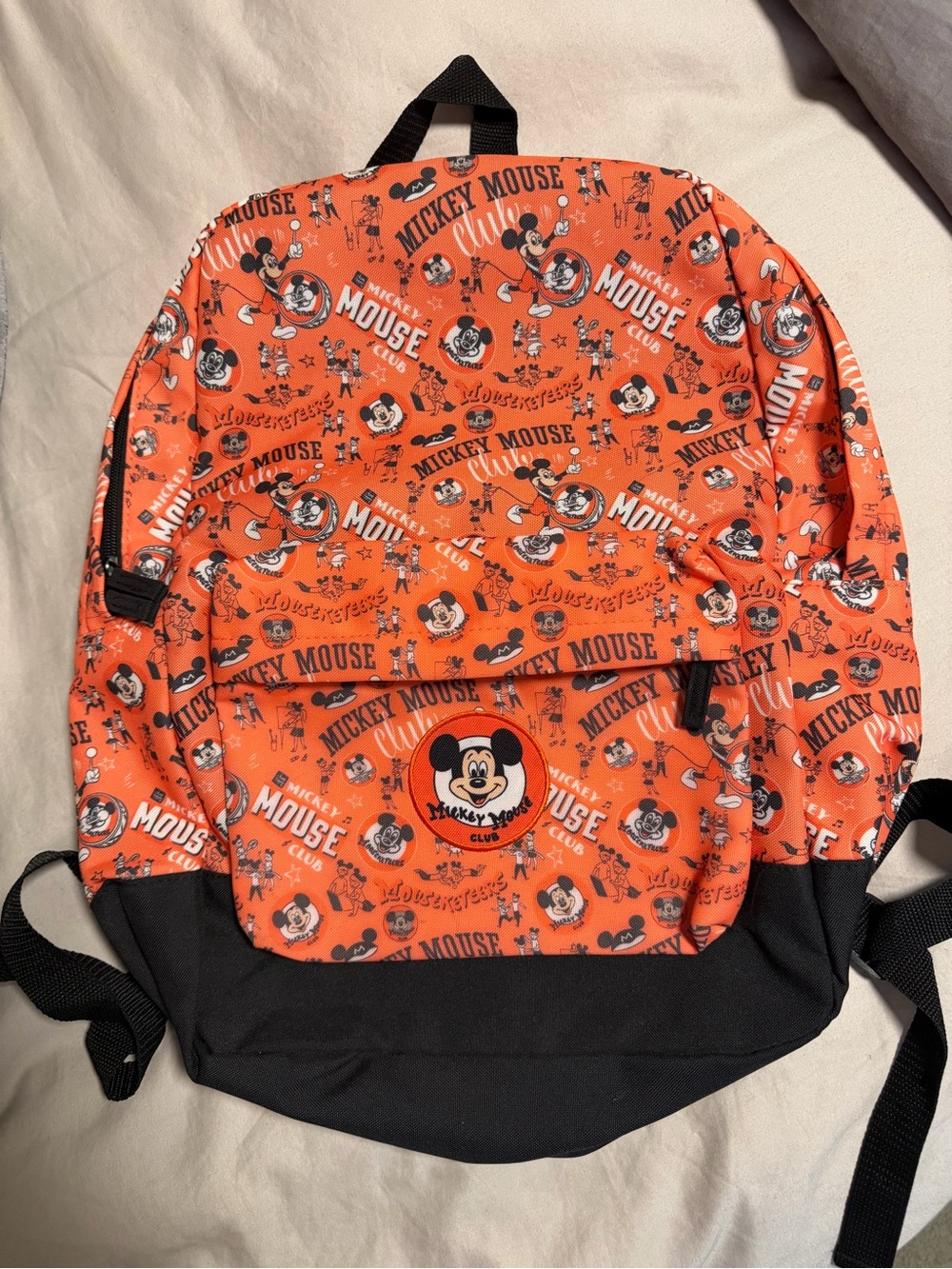 Disney Mickey Mouse Club Orange Backpack